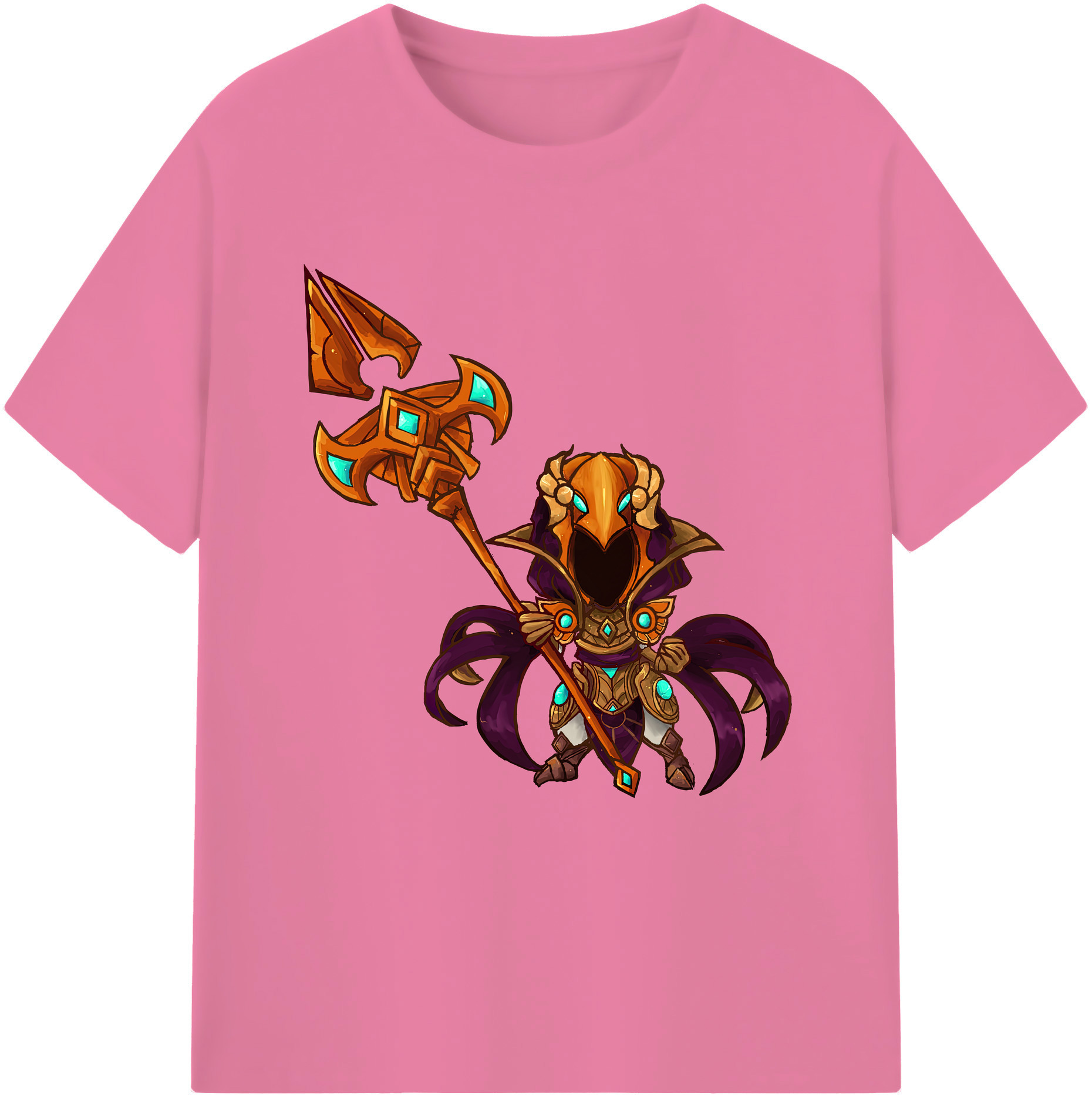 リーグ・オブ・レジェンド League of Legends LOL 綿100％半袖Tシャツ（フロントプリント）